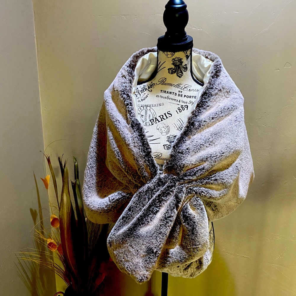 Faux fur wrap